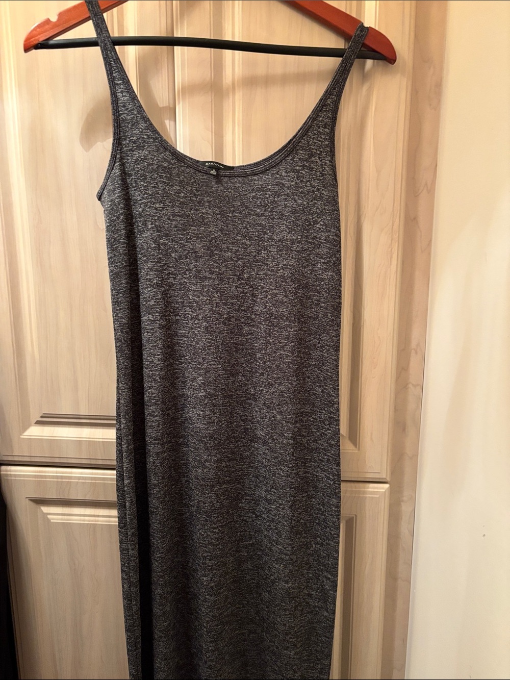 Babaton Charcoal Gray Tank Maxi Dress